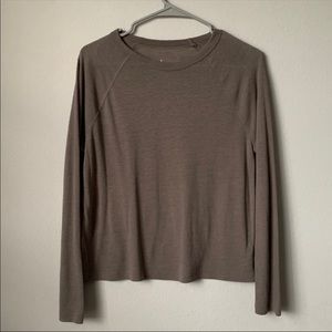 Taupe Long Sleeve Top